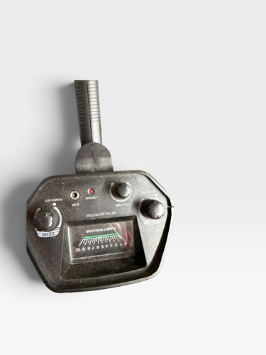Black metal detector with